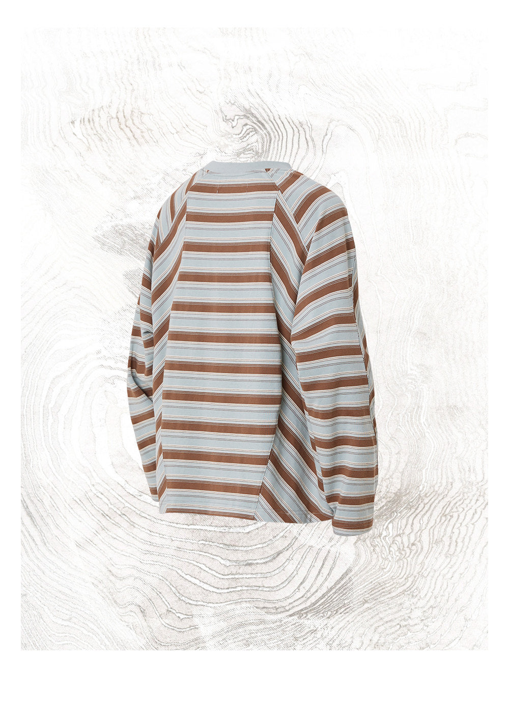 Contrast-Color Striped T-Shirt