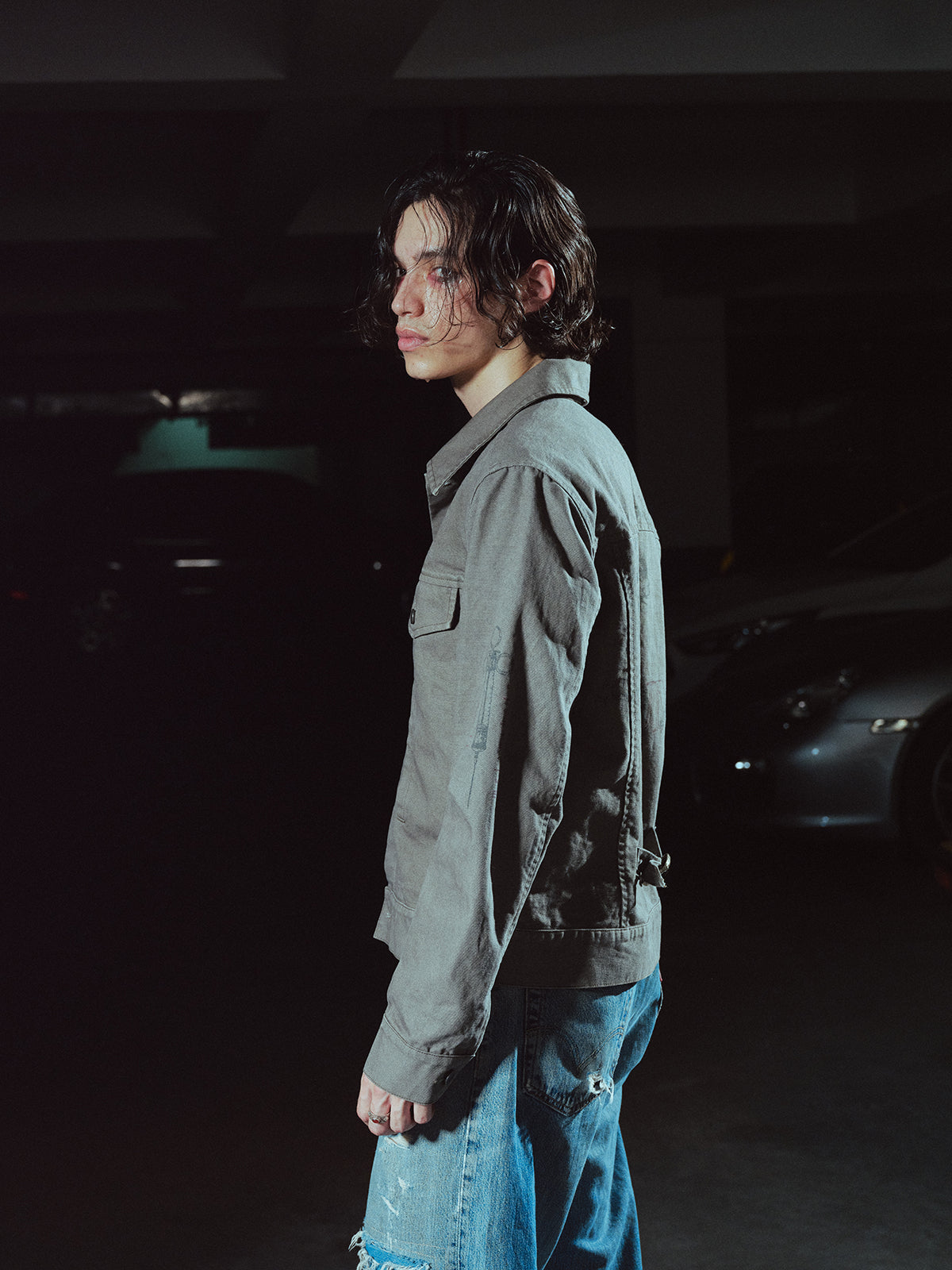 Printed Canvas Jacket