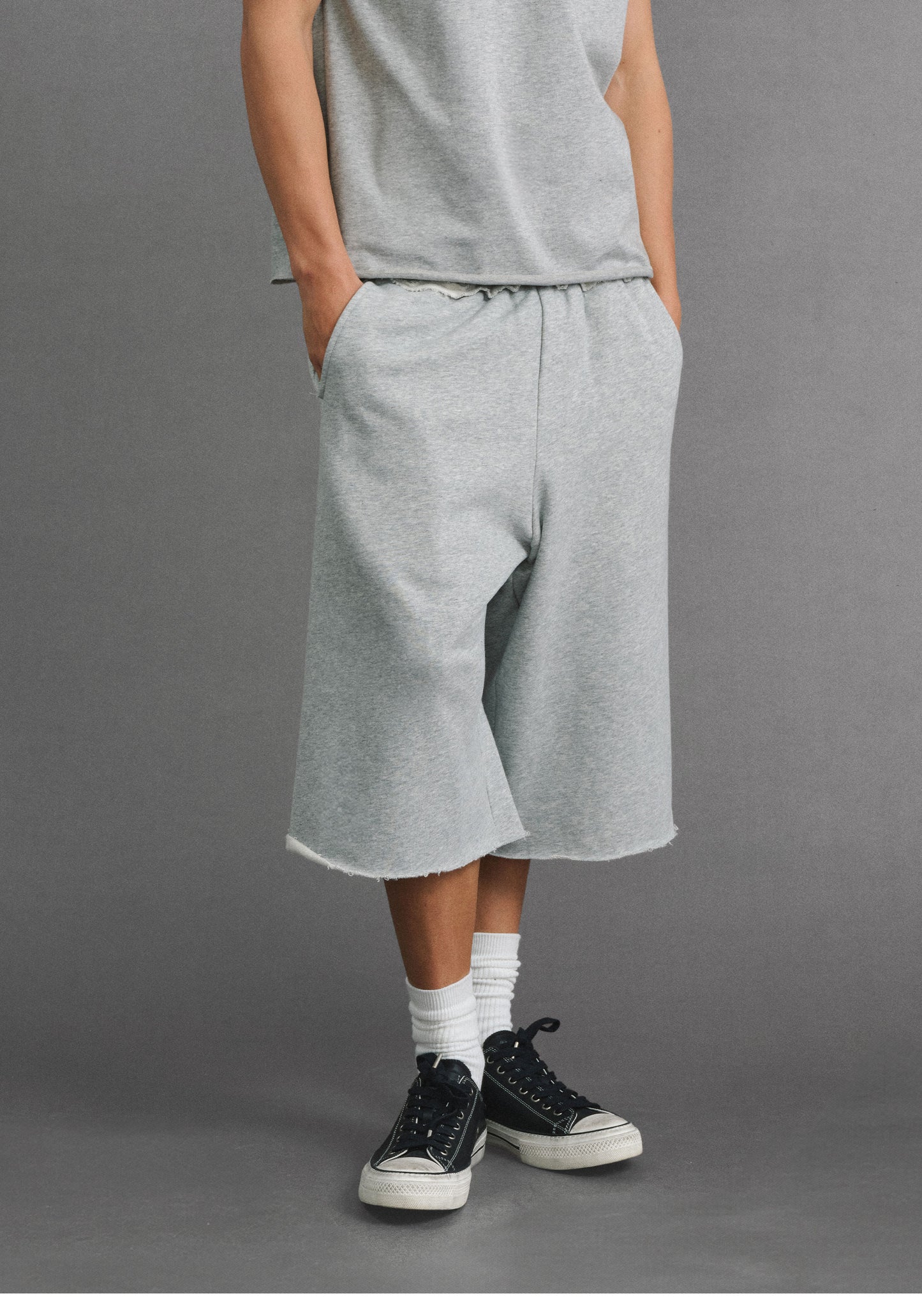 Retro-Style Cotton Shorts