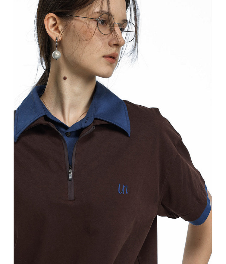 Faux Two-Piece Polo Shirt