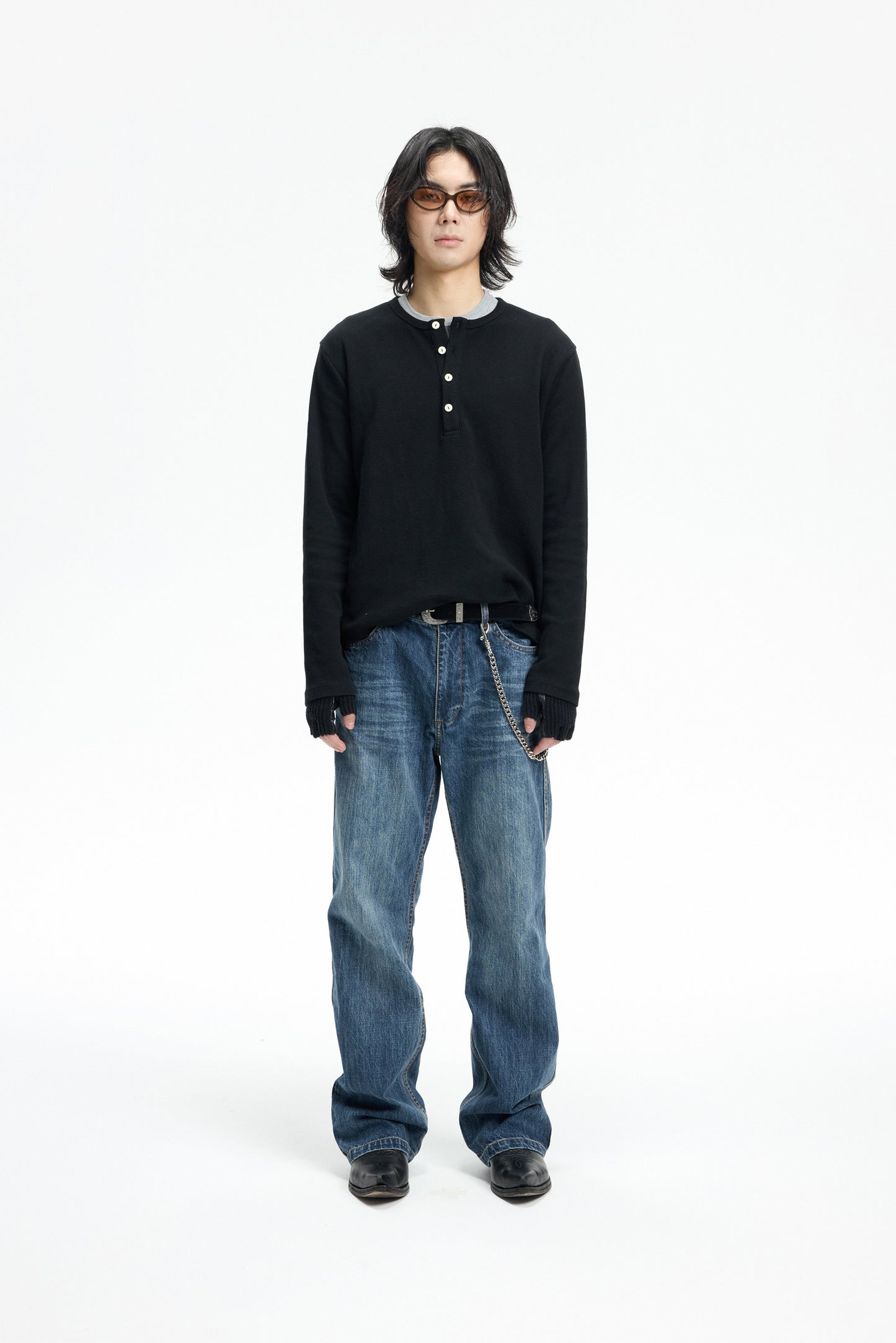 Wash Straight-Leg Jeans