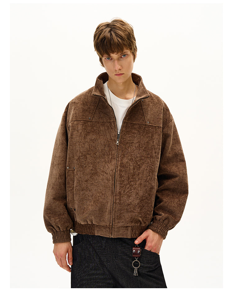 Imitation Suede Jacket