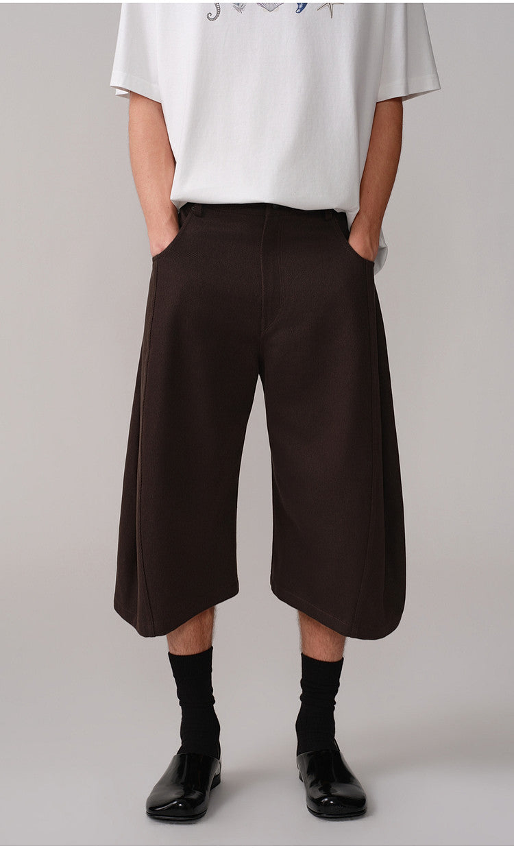 Loose-Fit Casual 3/4-Length Shorts