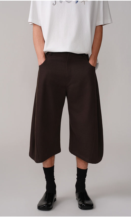Loose-Fit Casual 3/4-Length Shorts