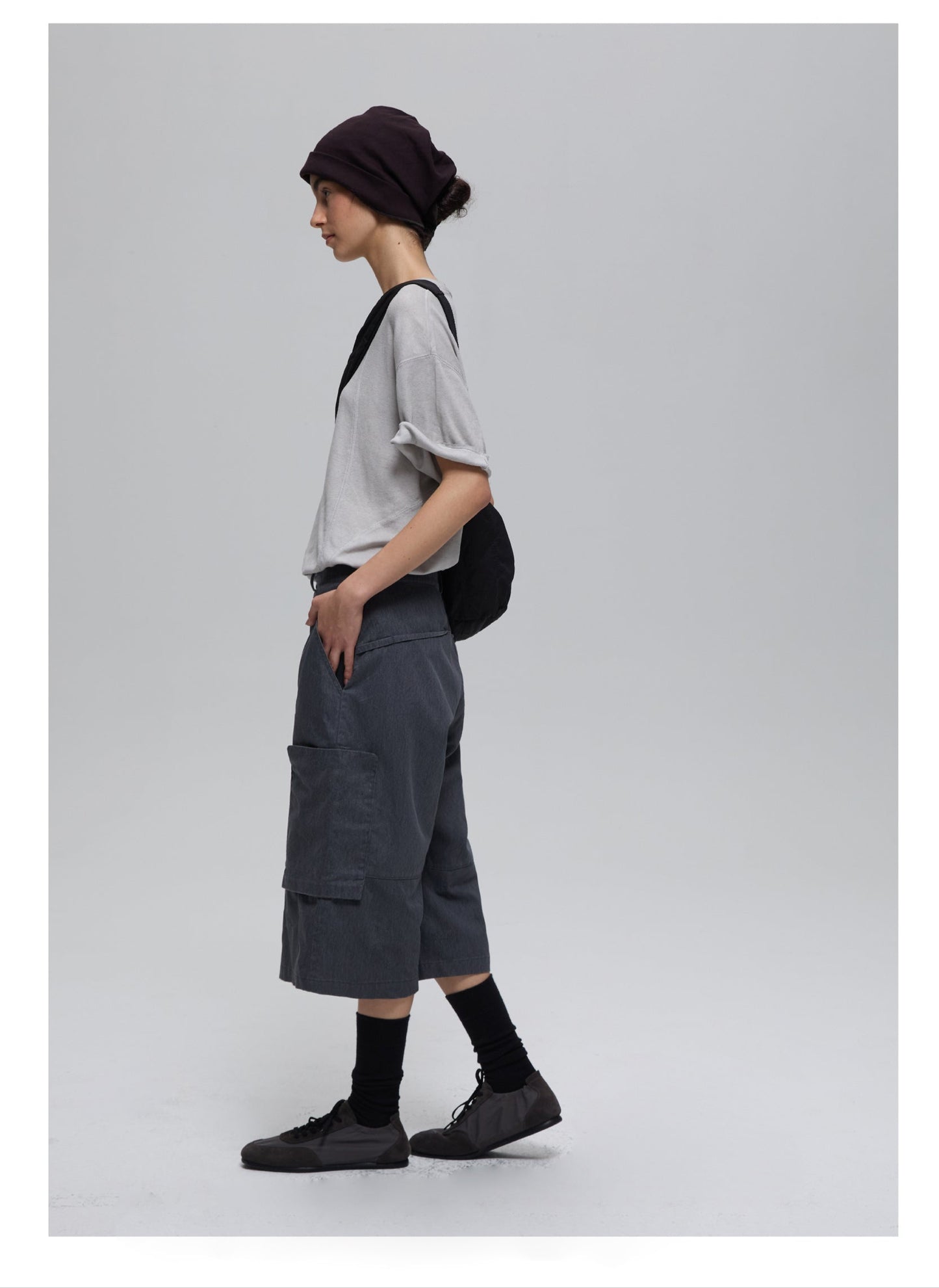 Stonewashed Casual Pants