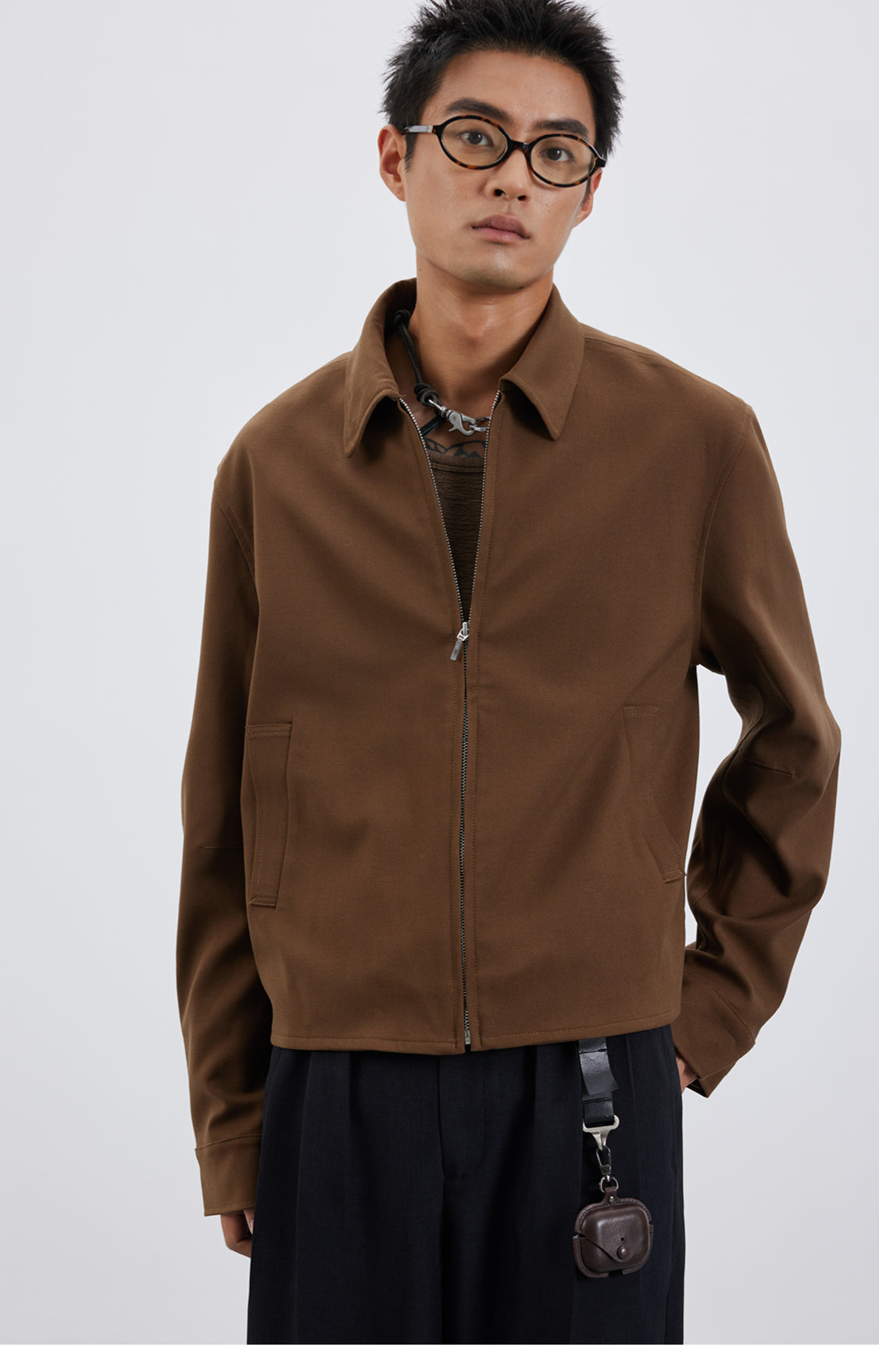 Wool-blend classic jacket