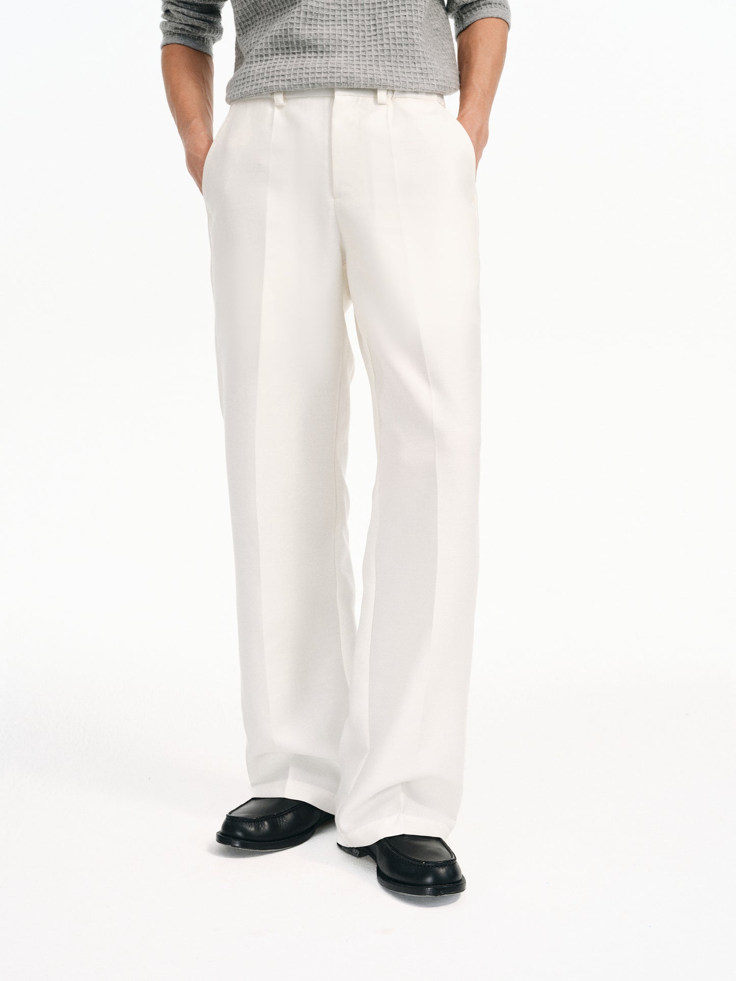 Mid-Rise Straight Leg Pants