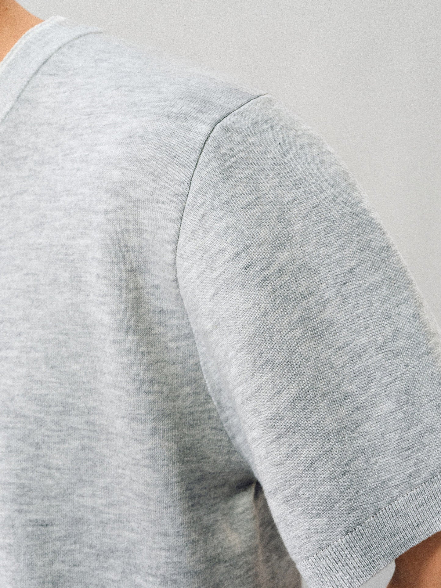 Knit shirt with contrasting trim
