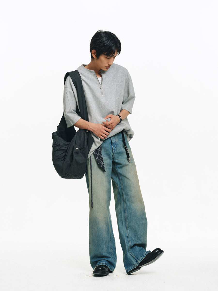 Air Layer Zipper T-Shirt