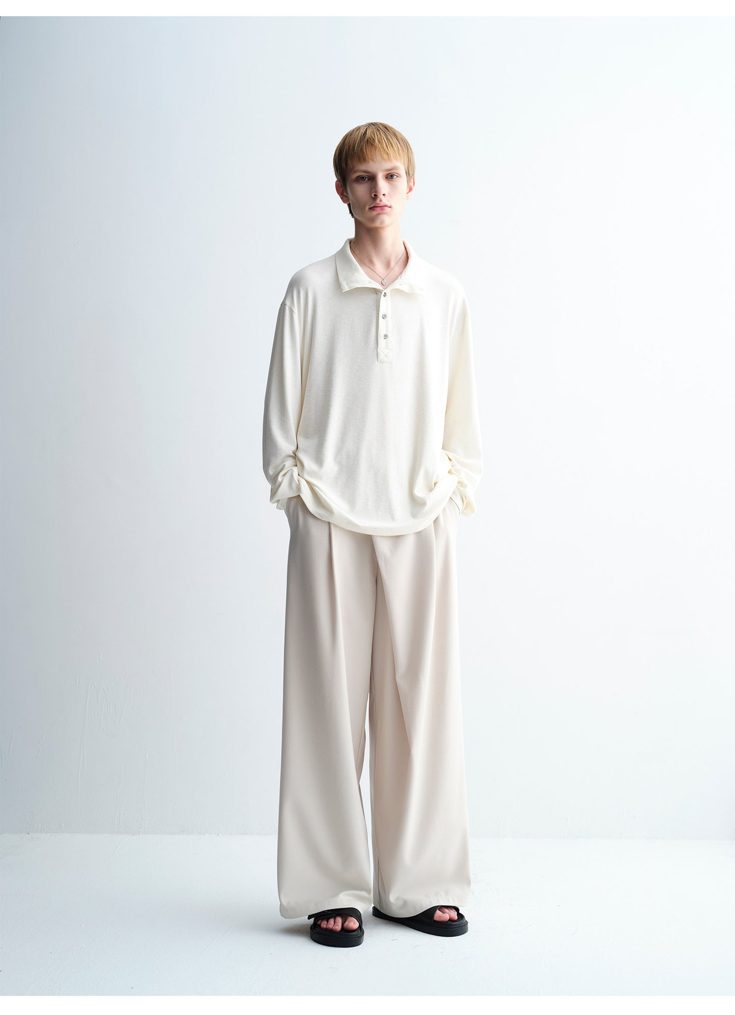 Half-Front Collar Shirt