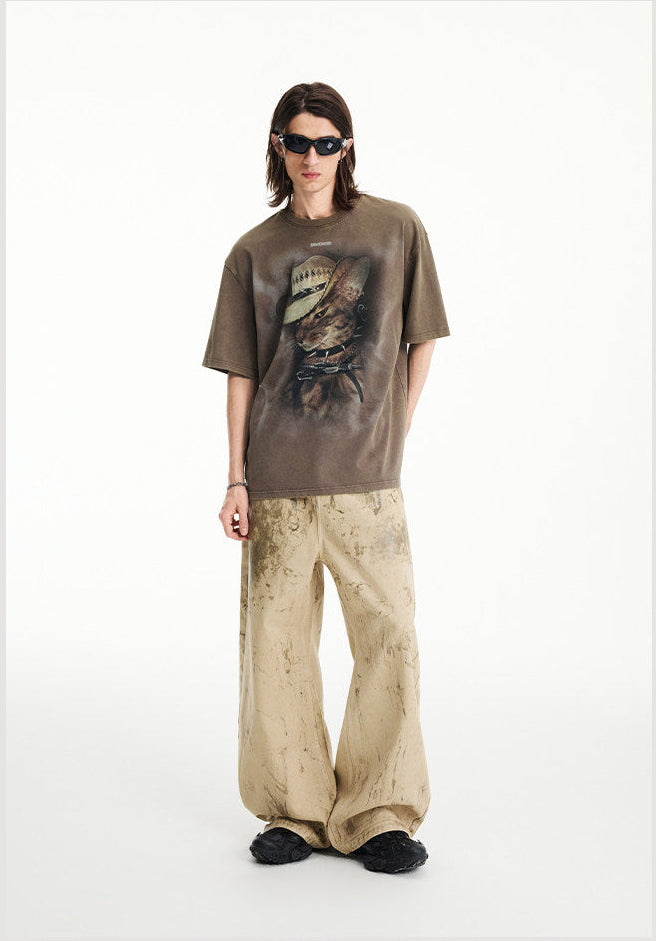 Unisex Printed Loose-Fit T-Shirt