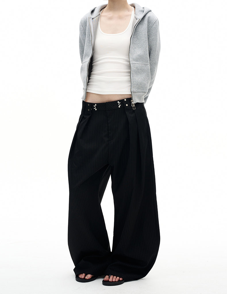 Retro Stripe Casual Pants