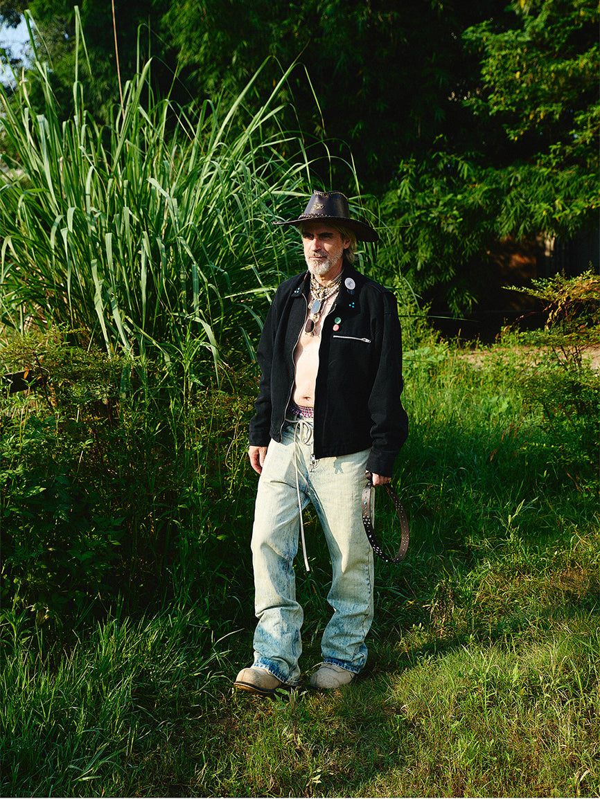 Vintage lapel washed jacket