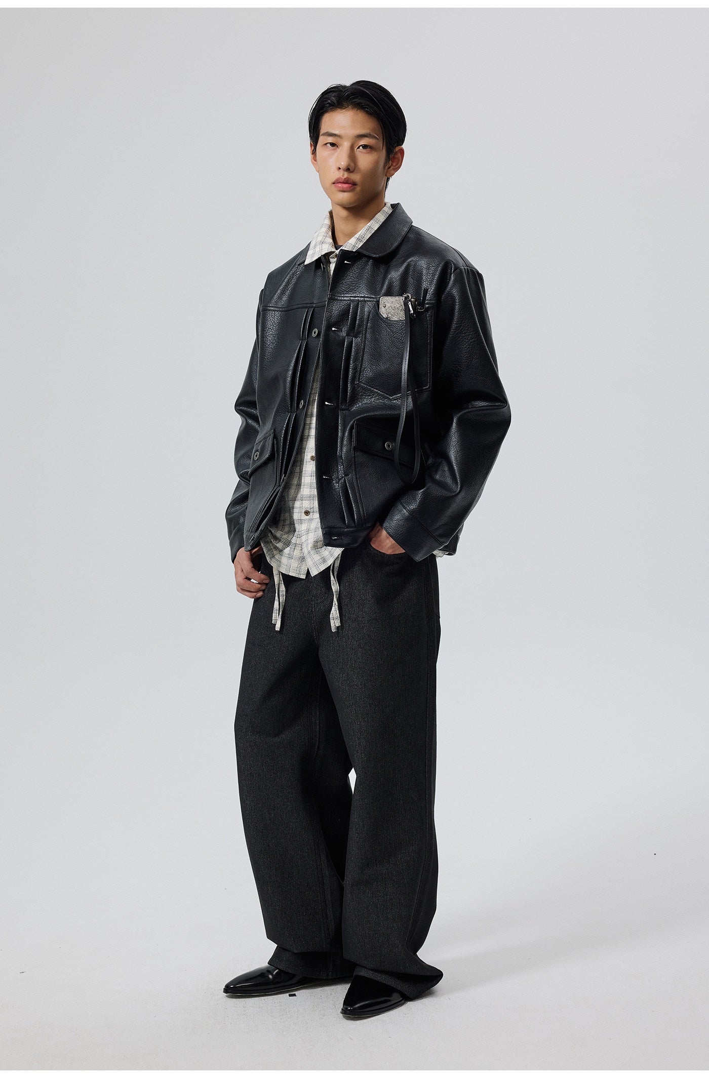 Retro Faux Leather Jacket