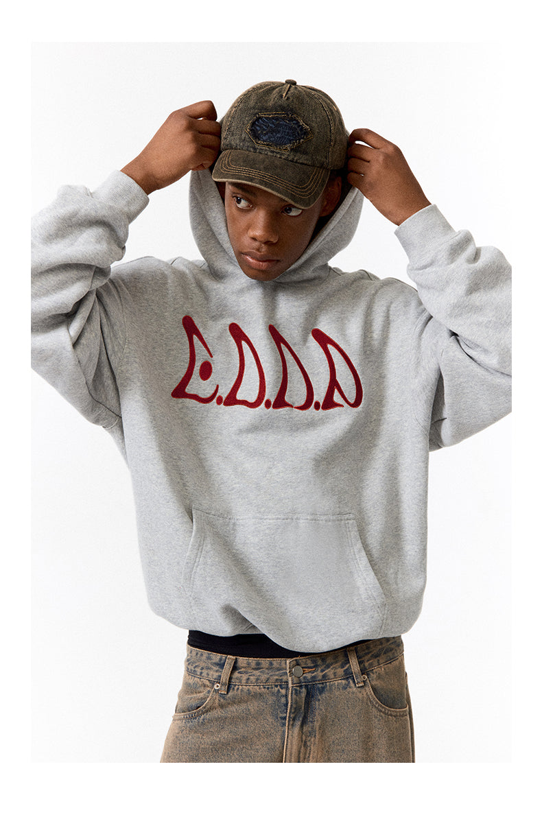 Embroidered Hooded Sweatshirt