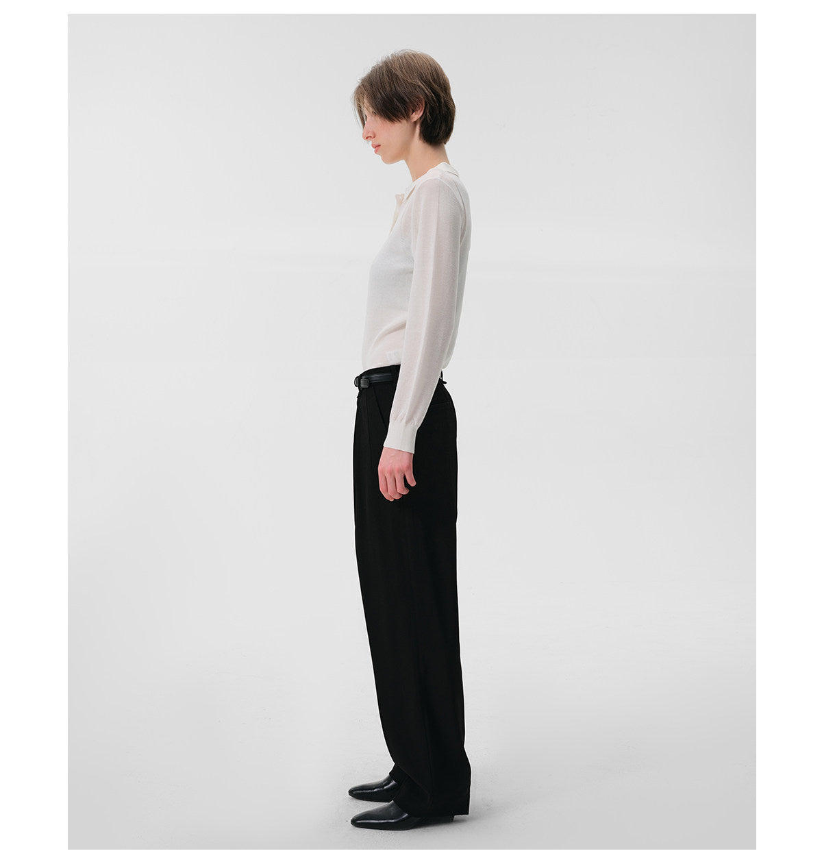 Slim-Fit Faux Two-Piece Polo Shirt