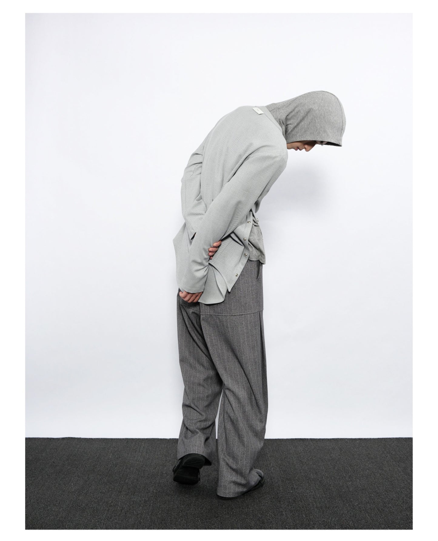 Wide-Stripe Casual Pants