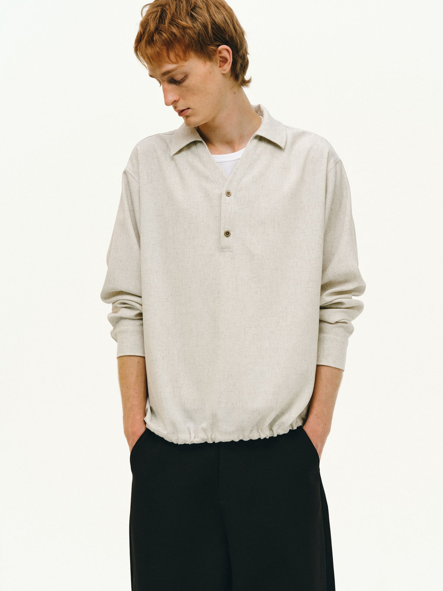 Drawstring Polo Shirt