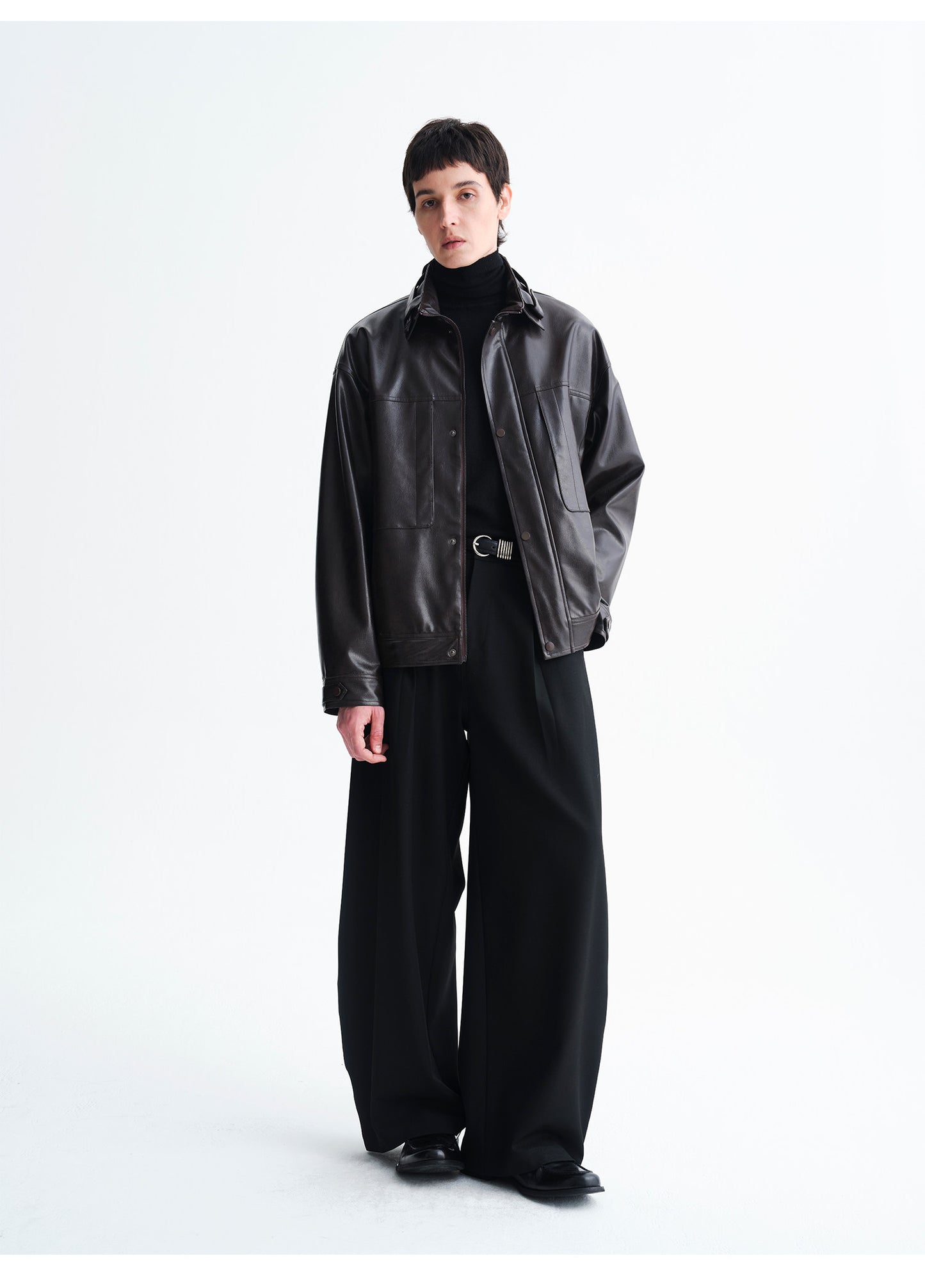 Minimalist Silhouette Casual Pants