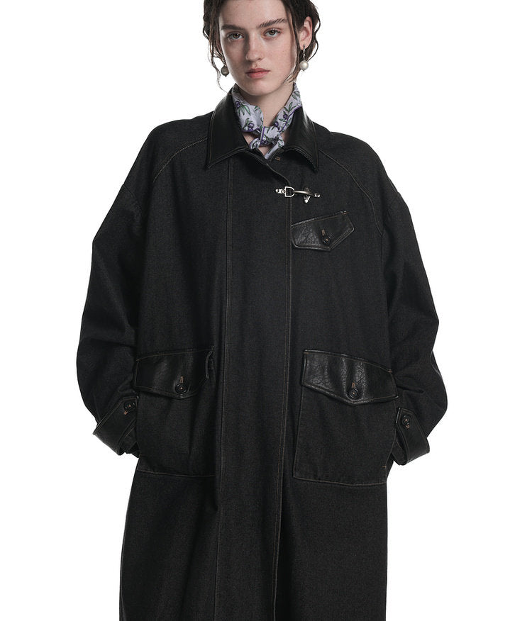 Patchwork Trench Coat