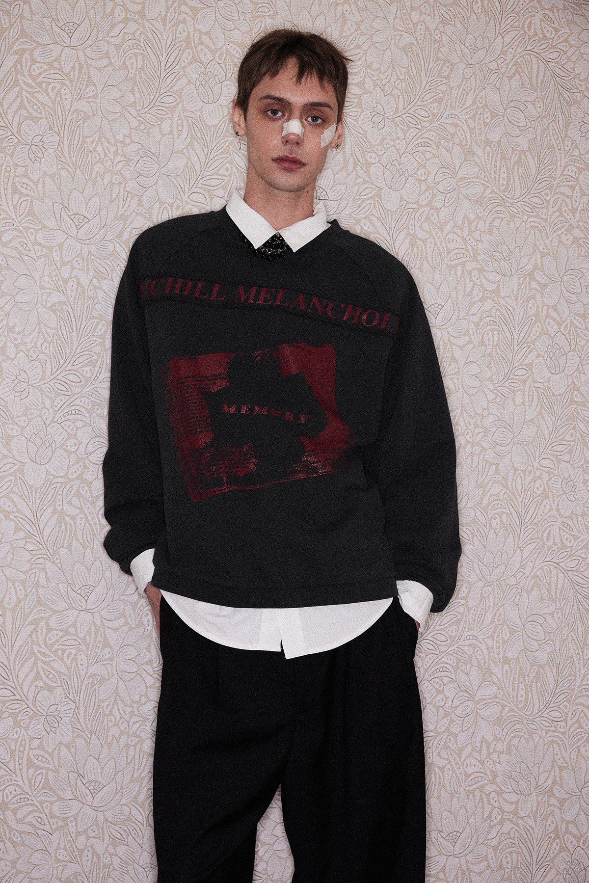 Washed Round Neck Sweatshirt