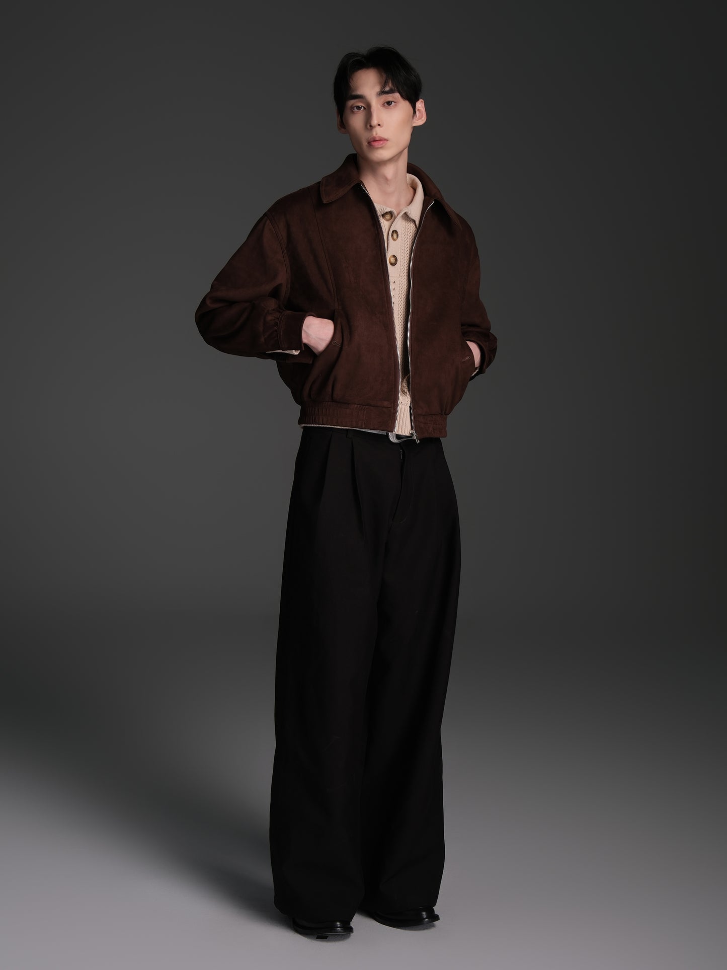 Wide Waist Balloon Jacket