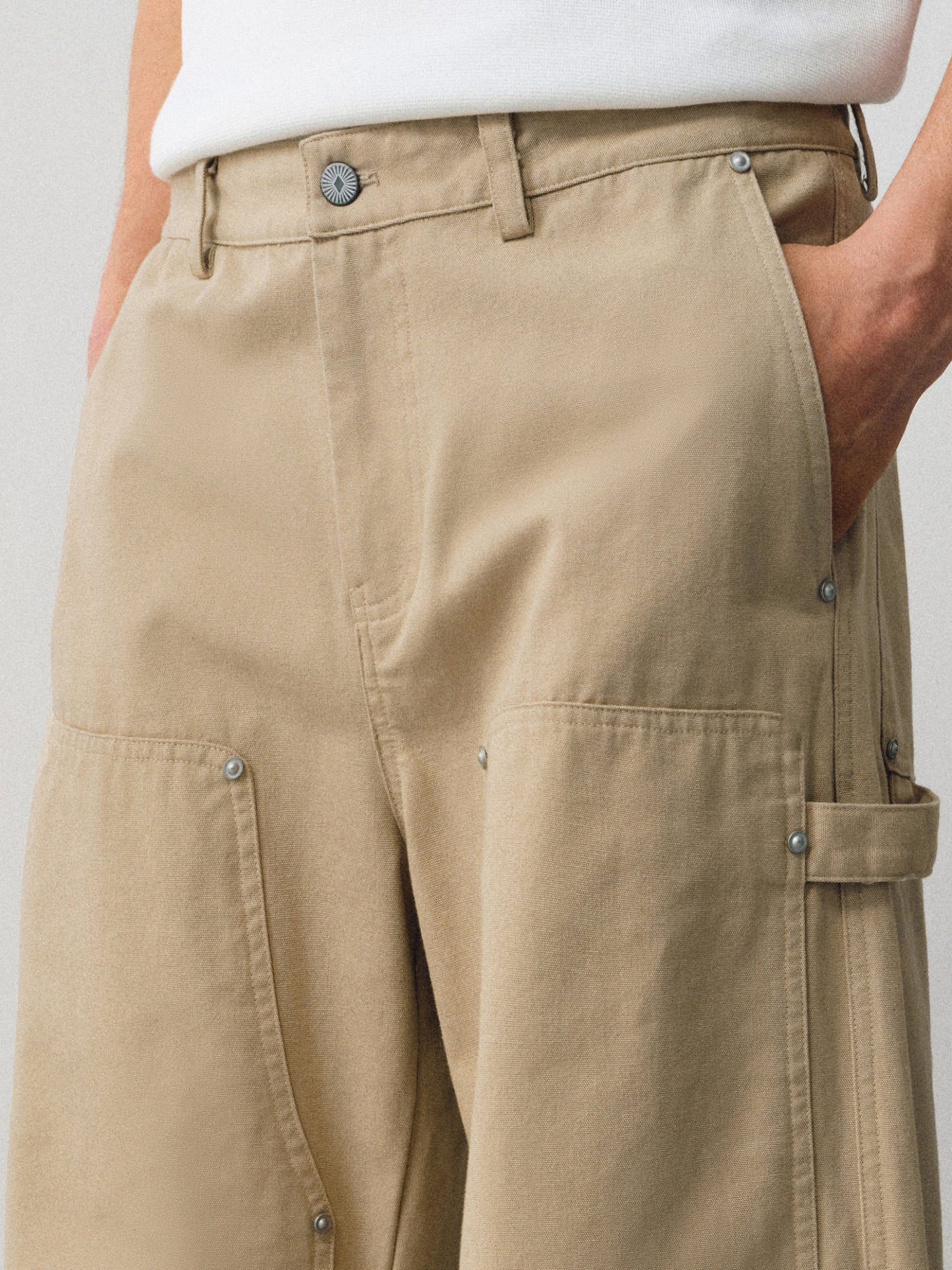 Curved-Blade Work Pants