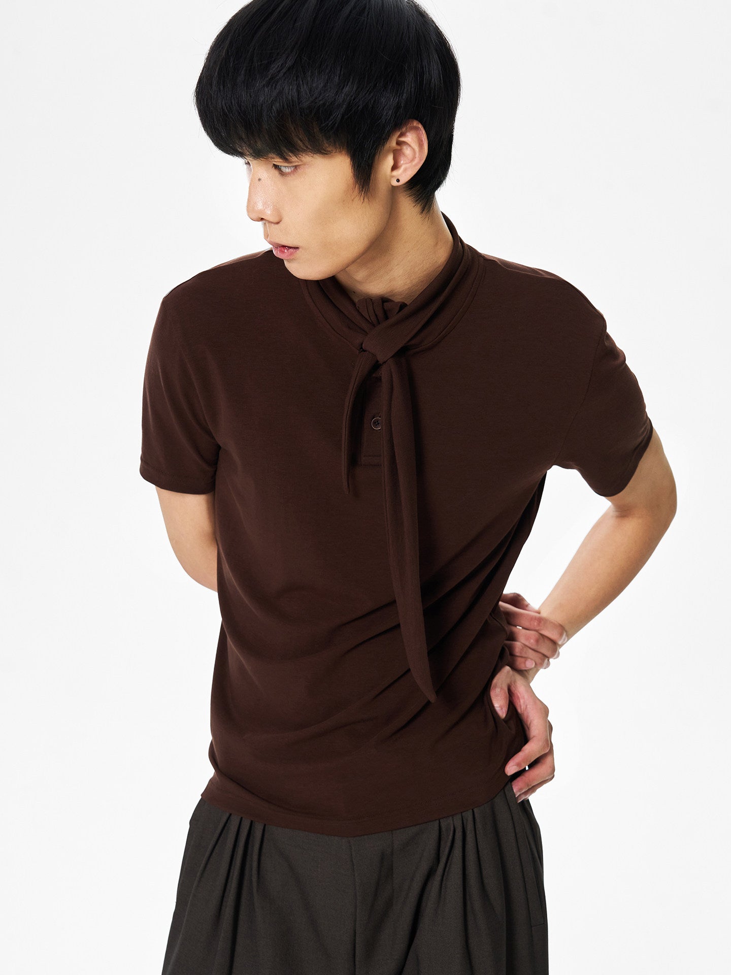 T-shirt with Holiday Scarf