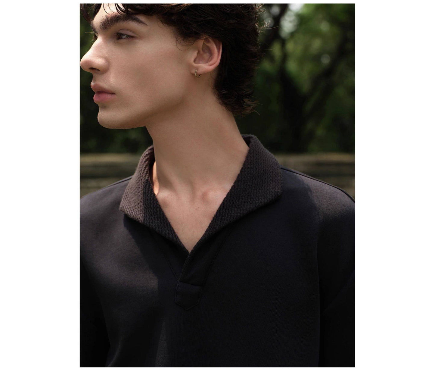 Seagull Collar Polo Shirt