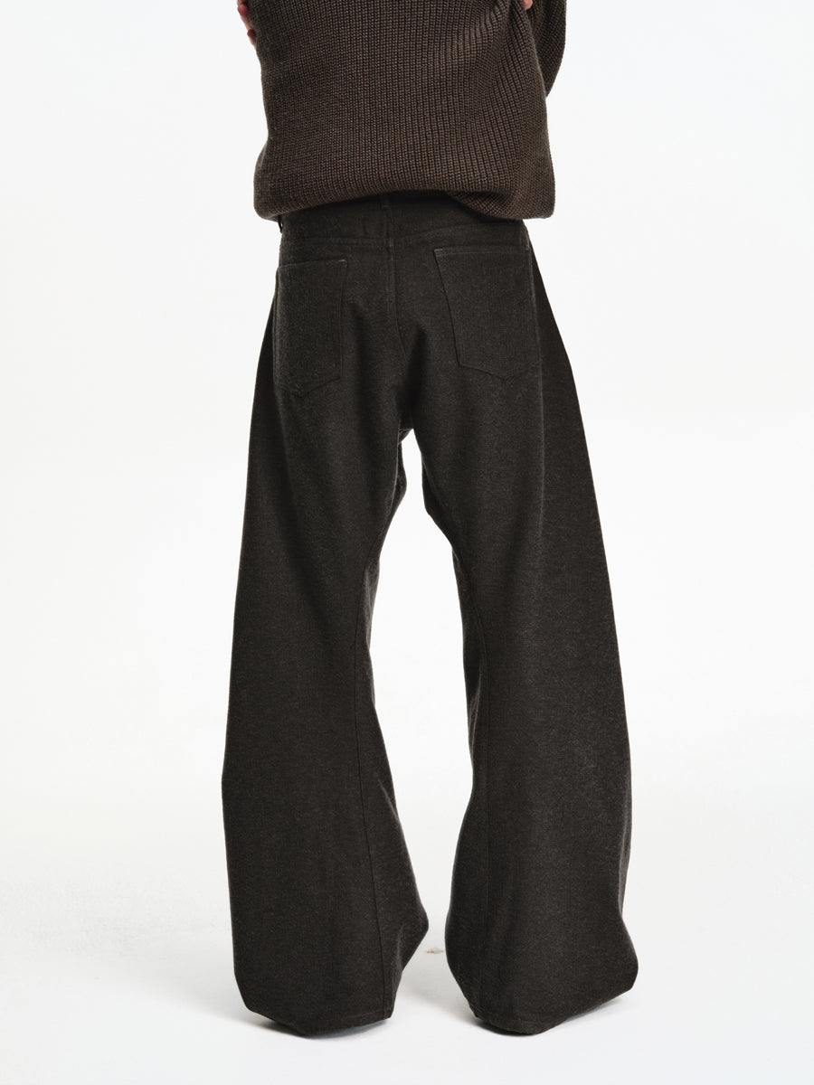 3D Cut Blend Texture Casual Pants