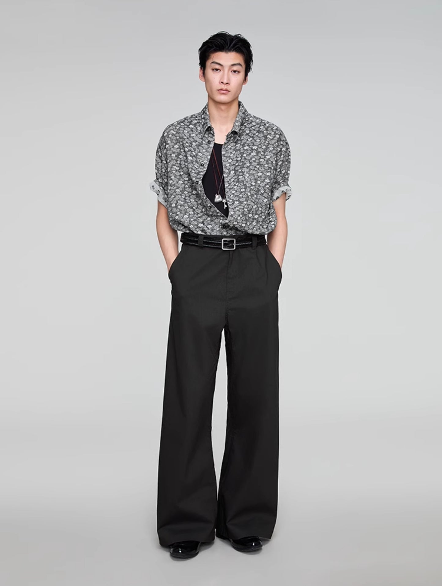 Wide Leg A-Line Casual Pants