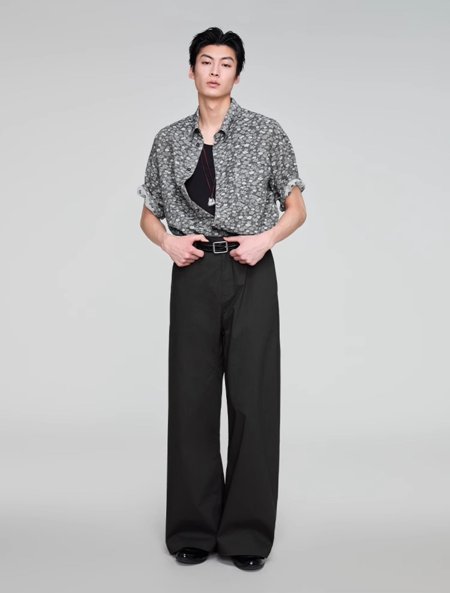 Wide Leg A-Line Casual Pants