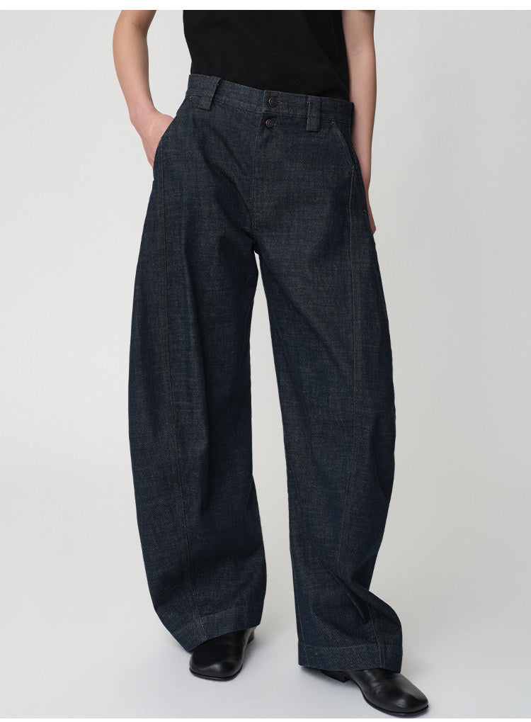 Loose-Fit Casual Denim Pants
