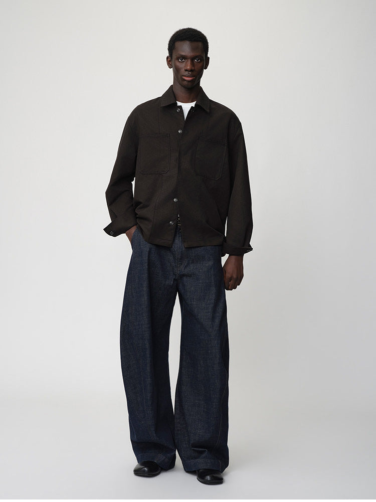 Loose-Fit Casual Denim Pants