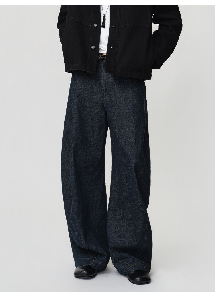 Loose-Fit Casual Denim Pants