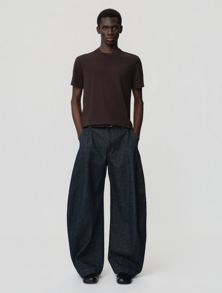 Loose-Fit Casual Denim Pants
