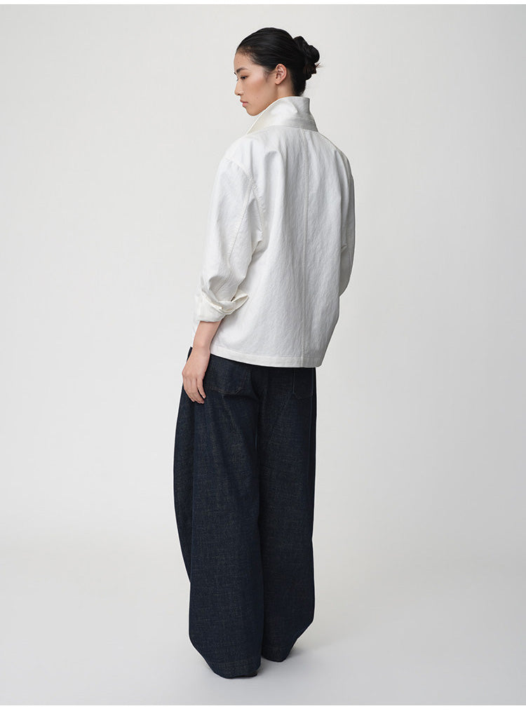 Loose-Fit Casual Denim Pants