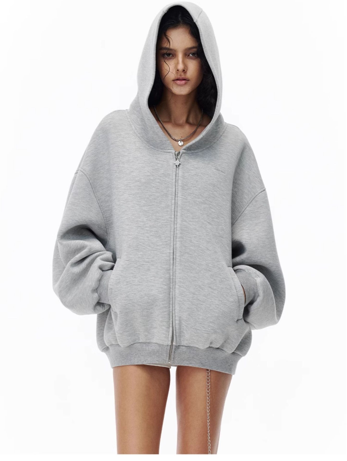 Oversized Loose Hooded Sweatshirt Setup