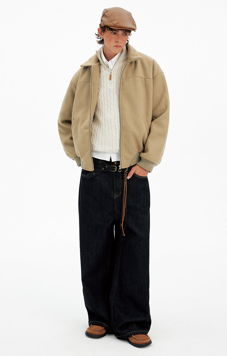 High-End Style Stand Collar Coat