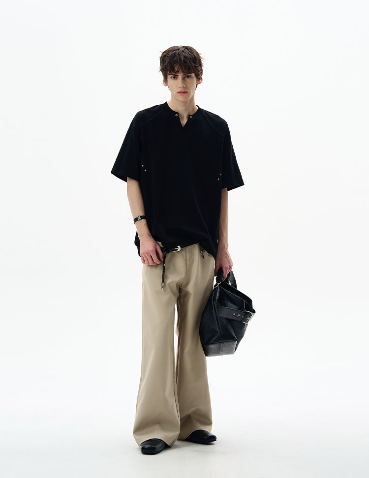 Deconstruction V-neck T-shirt