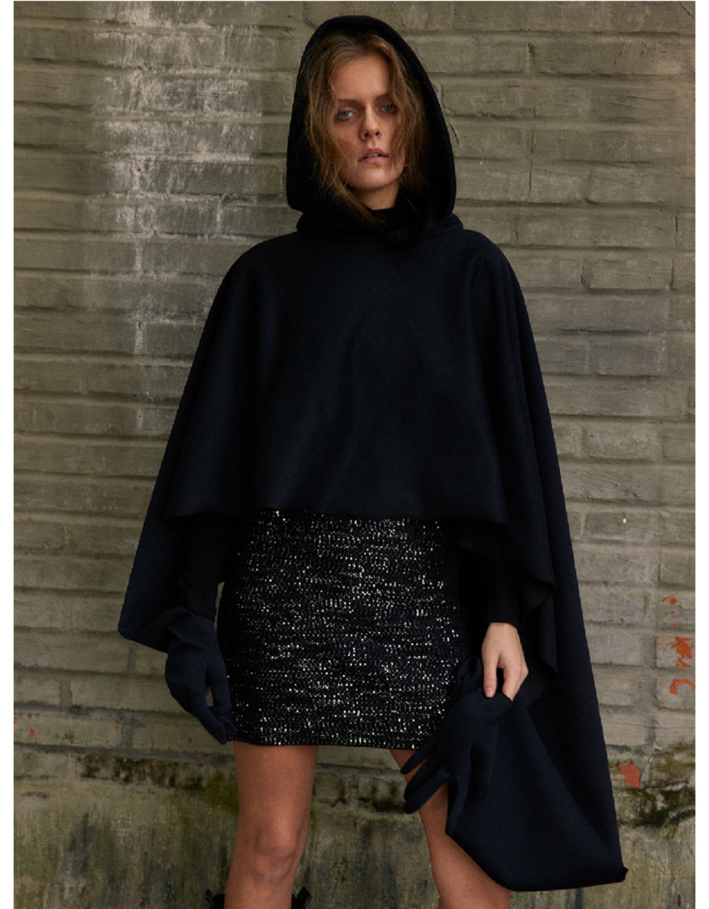 Original Globe Hooded Scarf