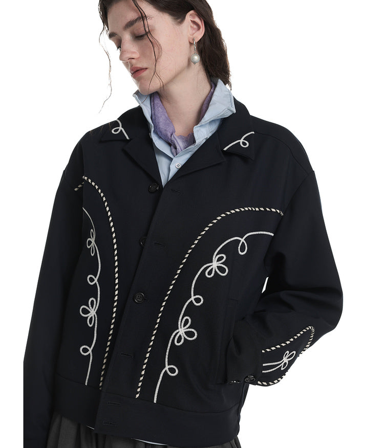 Western Cuban Collar Jacket