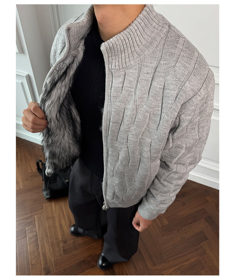 Double Zipper Cardigan