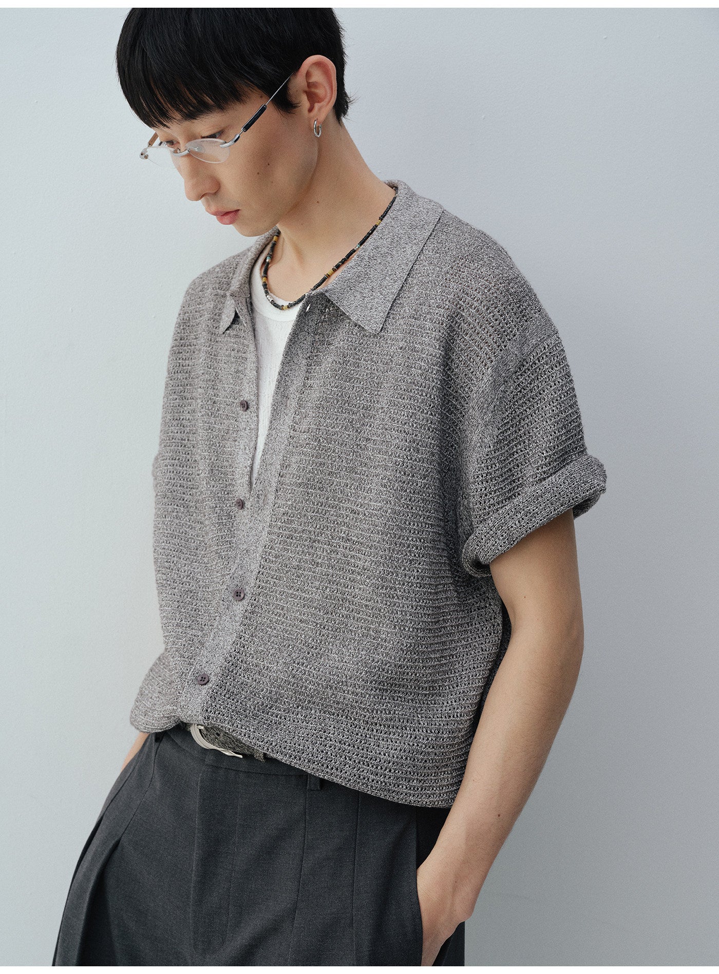 Openwork Knit Cardigan