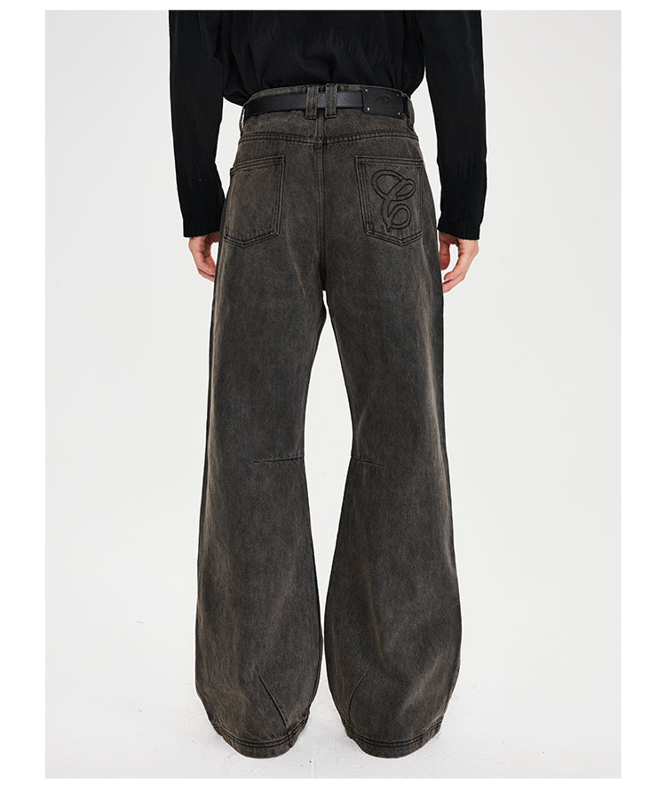 Loose Flare Denim Pants