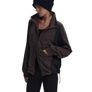 Contrast Mesh Double-Zip Jacket