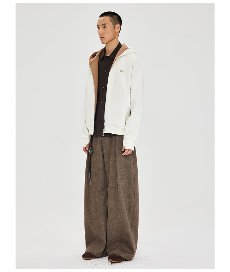 Zipper Hooded Sweatshirt