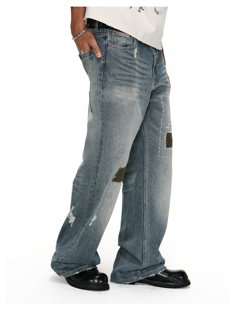 Retro Patch Jeans