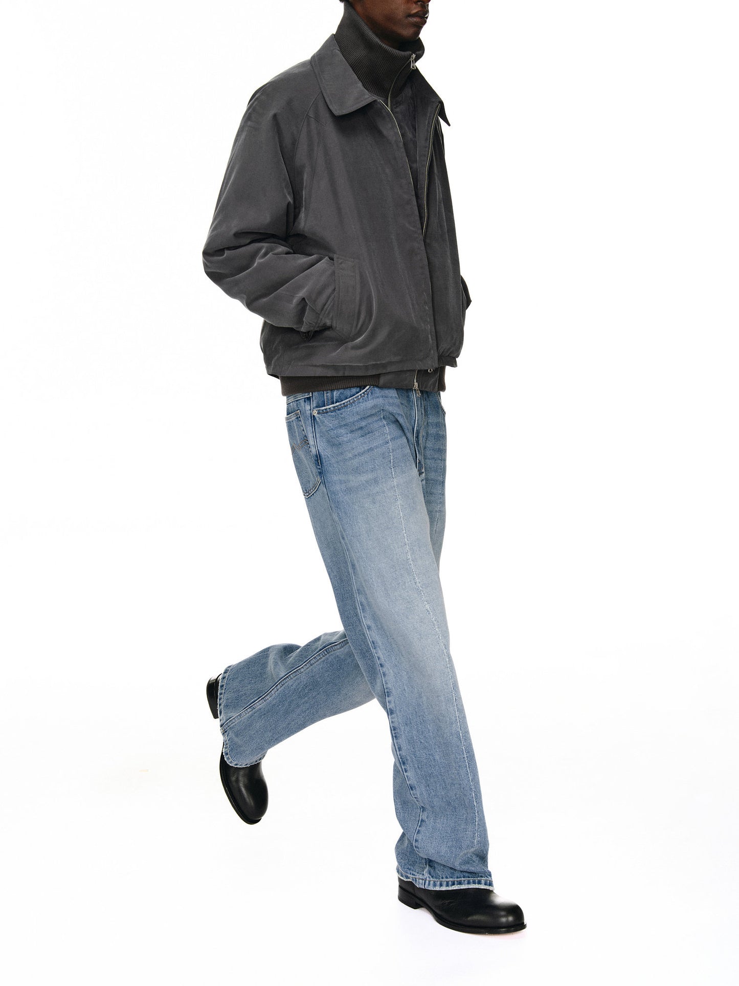 Washed Center Stitch Jeans