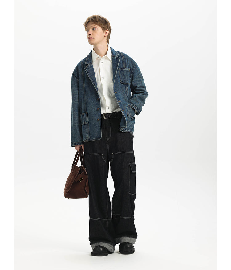 Retro Whisker Denim Jacket